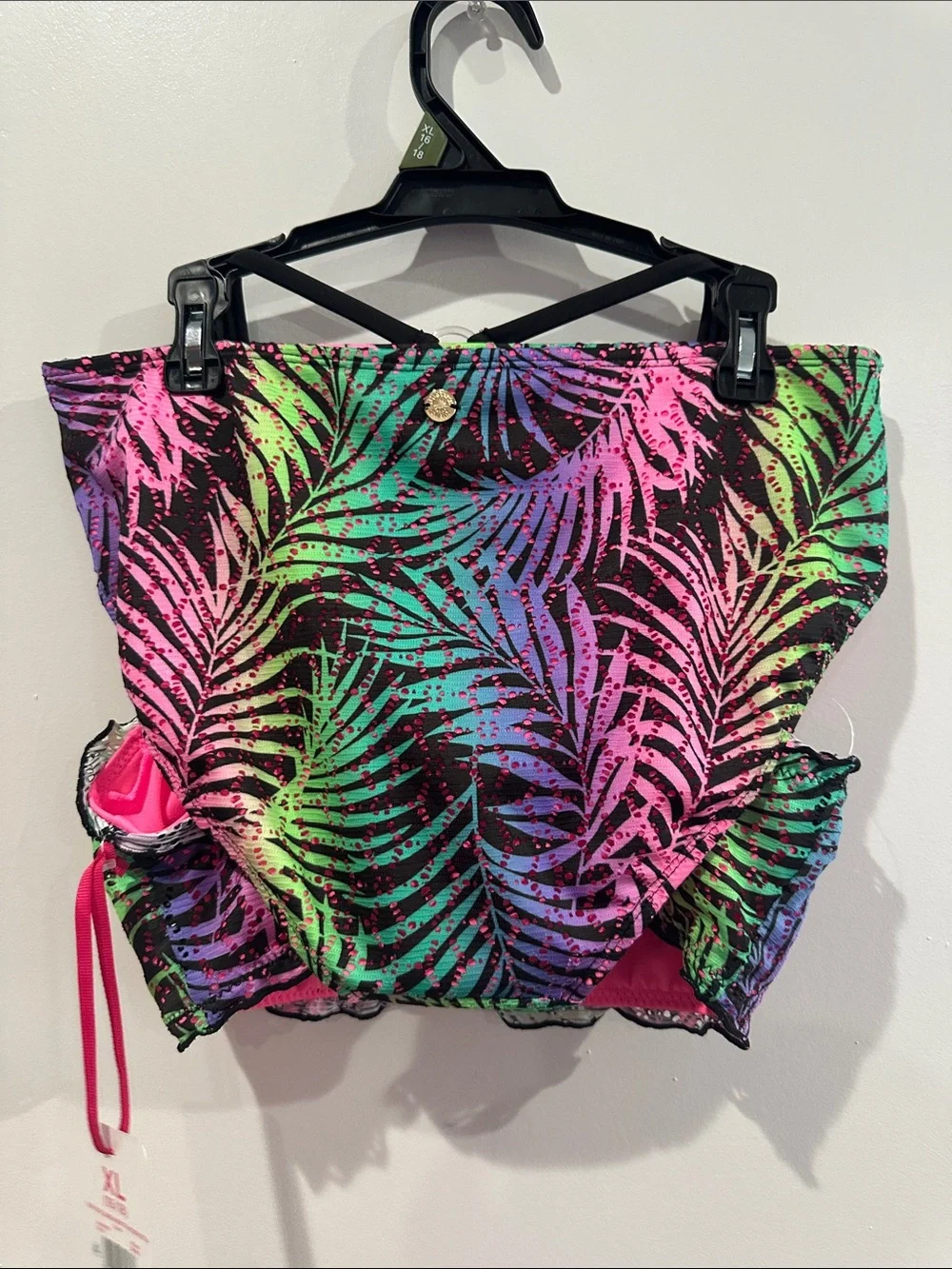Girls Two Piece Crochet Bikini Swimsuit Size XL 16/18